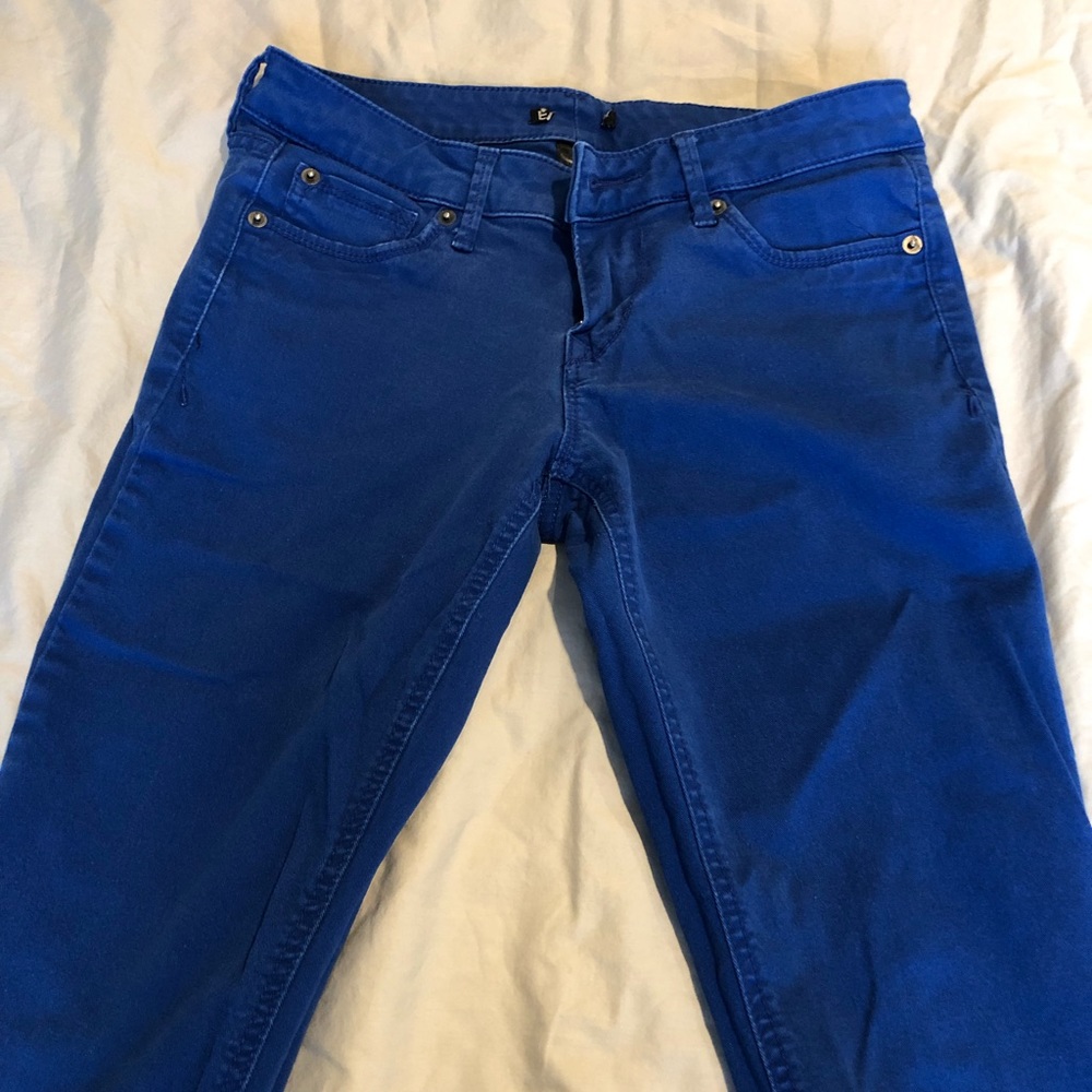 Express blue skinny jeans size 4